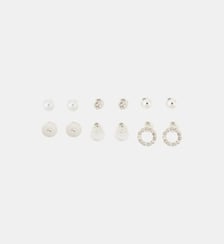 Set de 6 paires de puces d'oreilles perles Balaboosté