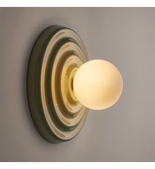Applique ou plafonnier, en céramique et verre opalin, diamètre 24,5 cm La Redoute Interieurs