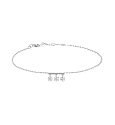 Bracelet PAMPILLES - 3 diamants, poids total 0,30ct approx. - Or blanc 750‰ La Brune & La Blonde