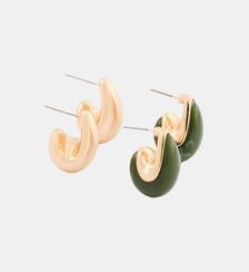 Set de 2 boucles d'oreilles gouttes en résine et métal Balaboosté