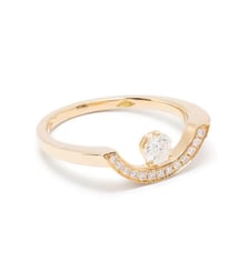 Bague Intrépide grand arc 0.25 carat pavée Loyal.e Paris