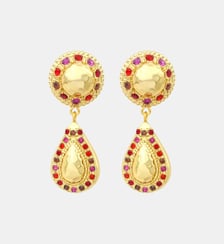 Boucles d'oreilles pendantes clips   - Gloria Satellite