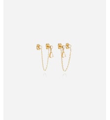 Boucles d'oreilles Cuzco  en Acier doré Zag Bijoux