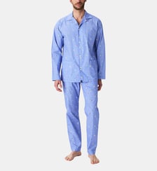 Pyjama boutonné en popeline de coton - Boat Arthur