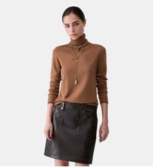 Col roulé avec bordures en Lurex® Liu Jo