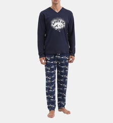 Pyjama en jersey de coton épais - Après ski Arthur