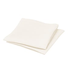 Lot de 2 serviettes de table en lin déperlant, DÉLICES DE LIN Blanc Cerise