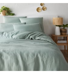 Housse de couette biface lin et coton lavés Annaba La Redoute Interieurs