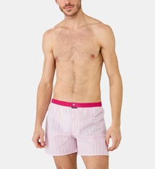 Caleçon classique - Rayure Rose doux Arthur