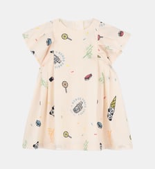 Robe en popeline Kenzo Kids