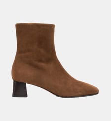 Batan - Bottines En Cuir Chèvre Velours Cognac Parallèle