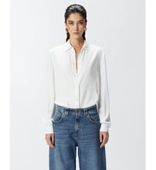 Chemise en crêpe de chine de soie mélangée Pinko