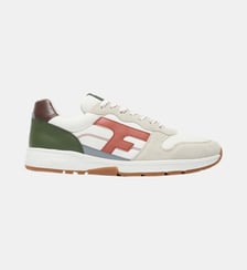 Running tissu suede OLIVE Faguo