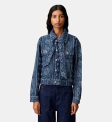 Veste denim imprimée Claudie Pierlot