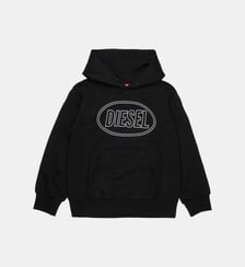 Sweat à capuche avec logo Diesel Kids