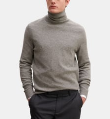 Pull col roulé classique Bompard