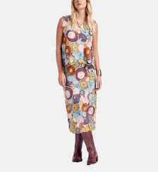 Jupe Embroidered Pencil Fun-Gi Yellow La DoubleJ