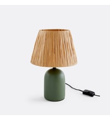 Lampe à poser céramique et raphia La Redoute Interieurs