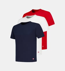Lot de 3 T-shirts manches courtes en coton Le Slip Francais