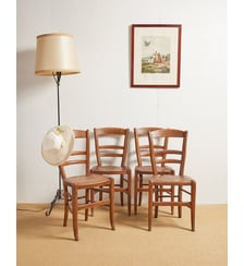 Lot de 4 chaises en bois Claude N°816- Produit chiné Debongout