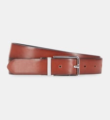 Ceinture cuir bicolore réversible The Kooples