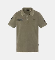 Polo army effet délavé Schott
