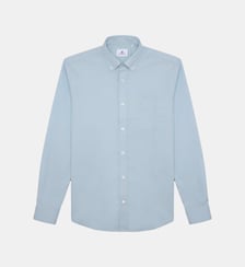Chemise manches longues en coton avec poche poitrine Serge Blanco