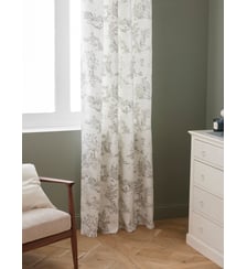 Rideau à oeillets esprit toile de Jouy Cyrillus