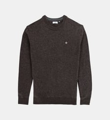 Pull col rond en laine mélangée Serge Blanco