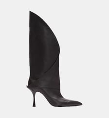 Bottes à talons Twist en cuir Balmain