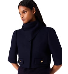 Veste courte en laine Maje
