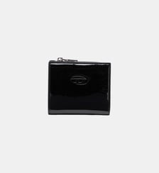 Portefeuille à rabat en PU brillant Diesel