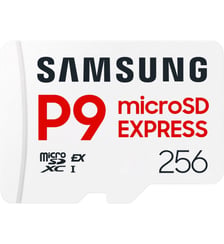 Carte Micro SD 256Go P9 Express Classe U3 V30 A1 Samsung