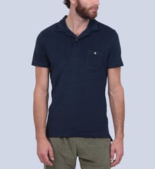 Polo Bleu Nuit en éponge Gili's