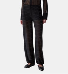 Pantalon en tulle avec broderies bijoux Liu Jo