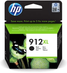 Cartouche d'encre Originale 912 XL Haute Capacité Noire - 3YL84AE HP