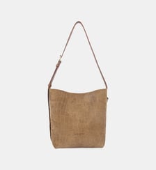 Petit sac seau Suède Exo en cuir Lancaster