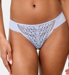 Tanga Rétro Chic bleu Maison Lejaby
