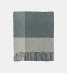 Écharpe cachemire à franges tartan Bompard