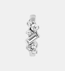 Boucle d’oreille avec petit cerceau en argent 925 avec topaze Aristocrazy