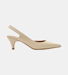 Jadea - Slingback En Cuir Nappa Latte Parallèle