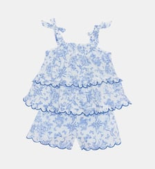 Ensemble court -  coton imprimé inspiration toile de jouy Tartine Et Chocolat