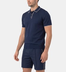 Polo En Coton Soie Ron Dorff