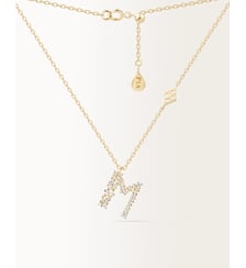 Collier Initiale M Or Jaune PIAPARIS