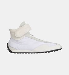 Baskets Racing Mid-Top en nylon et cuir Balmain