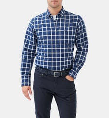 Chemise slim en coton oxford à carreaux col boutonné Gunn unisexe Rodd & Gunn