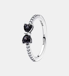 Bague Nœud Noir Scintillant Pandora
