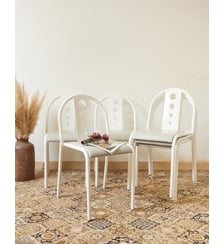 Lot de 6 chaises industrielles en métal Alma N°1506- Produit chiné Debongout