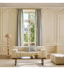 Rideau À Galon Fronceur Tamisant Jacquard de rayures Madura