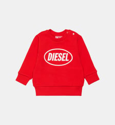 Sweat-shirt à col rond avec logo Diesel Kids
